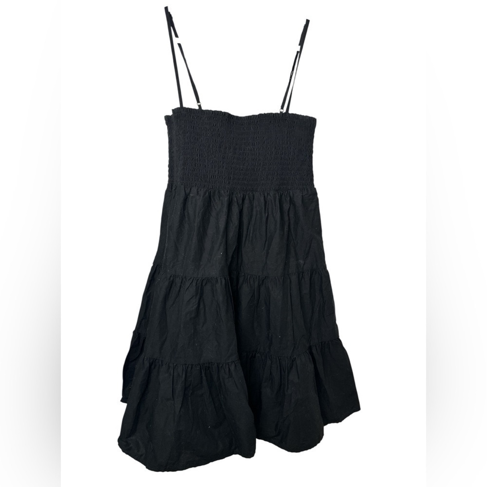 BB Dakota Black Smocked SunDress
